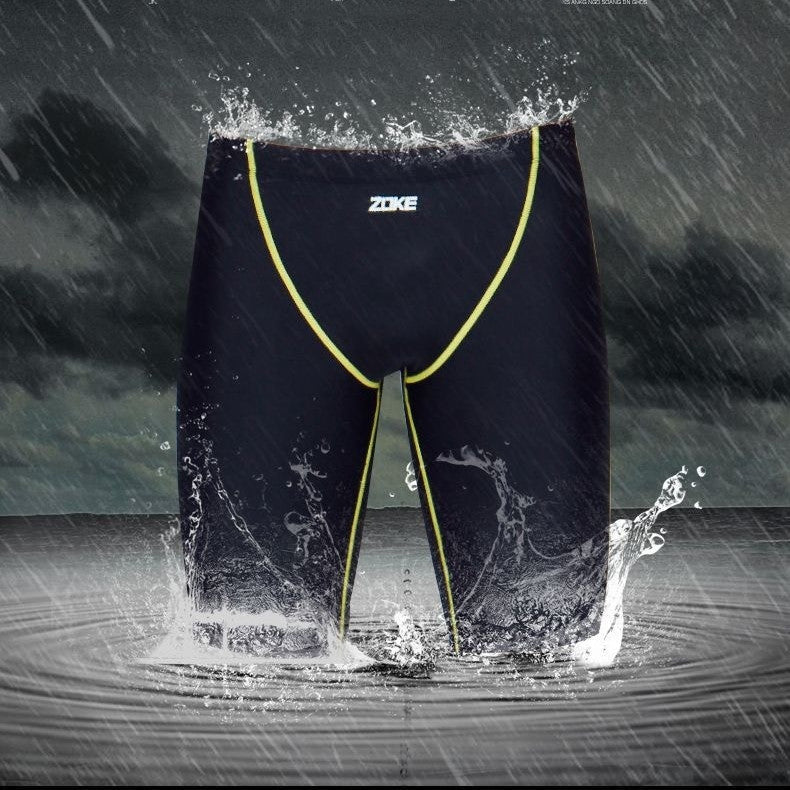 Men's Professional Racing Five-Point Swimming Trunks: The Ultimate Swimwear for Champions